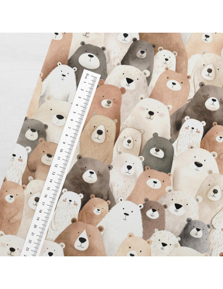 Premium-Baumwollstoff - Teddybär