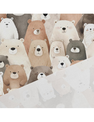 Premium-Baumwollstoff - Teddybär