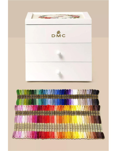 Coffret de rangement modulable 2 tiroirs DMC