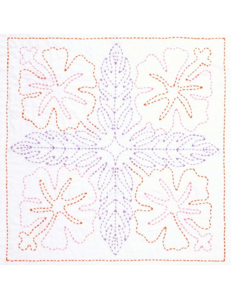 Sashiko-Kit Hawaii Hibiskus