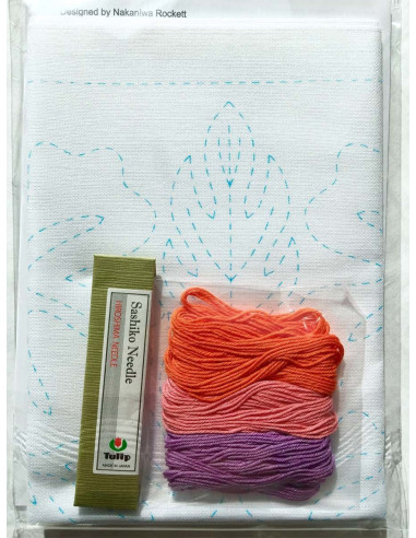Sashiko-Kit Hawaii Hibiskus