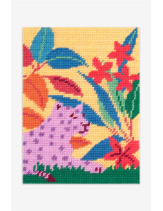 Pénélope-Leinwand mit Leopardenmuster 2