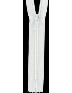 Nylon-Reißverschluss - Weiß