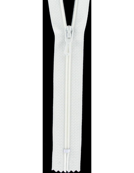 Nylon-Reißverschluss - Weiß