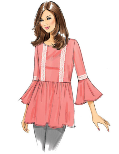 Oberteil-Schnittmuster - Butterick 6486