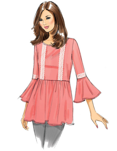 Oberteil-Schnittmuster - Butterick 6486