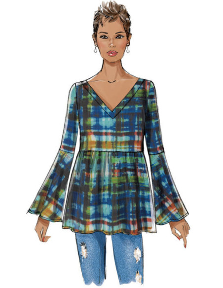 Oberteil-Schnittmuster - Butterick 6486