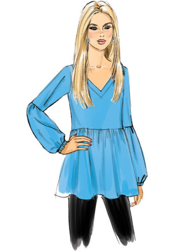Oberteil-Schnittmuster - Butterick 6486