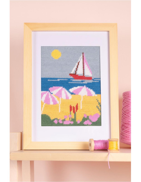 Pénélope-Leinwand Strandmotiv