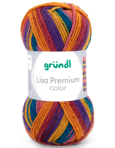 Fil à tricoter Lisa Premium color Gründl