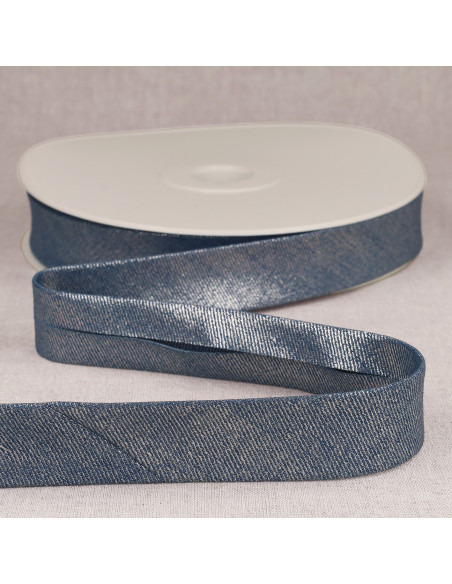 Metallisierte Jean-Paspel - Hellblau