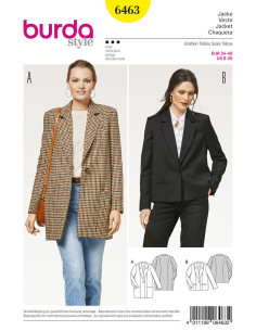 Jackenschnittmuster - Burda 6463