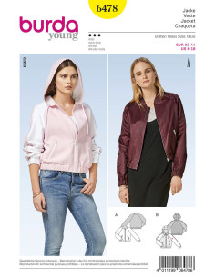 Jackenschnittmuster - Burda 6478