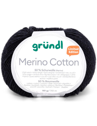 Laine à tricoter Merino Cotton Gründl
