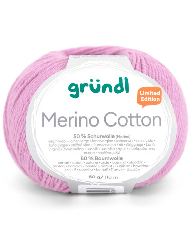 Laine à tricoter Merino Cotton Gründl