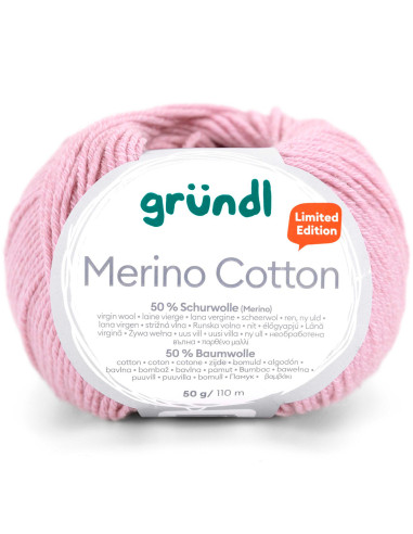Laine à tricoter Merino Cotton Gründl