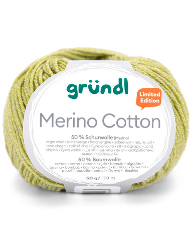 Laine à tricoter Merino Cotton Gründl
