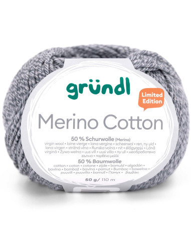 Laine à tricoter Merino Cotton Gründl