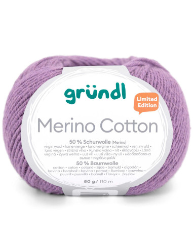 Laine à tricoter Merino Cotton Gründl