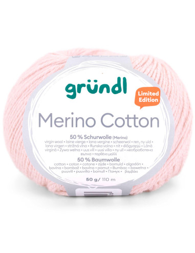 Laine à tricoter Merino Cotton Gründl