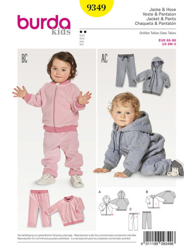 Jackenschnittmuster - Burda 9349
