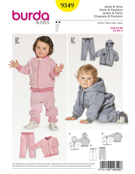 Jackenschnittmuster - Burda 9349