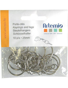 Beutel mit 10 Schlüsselringen