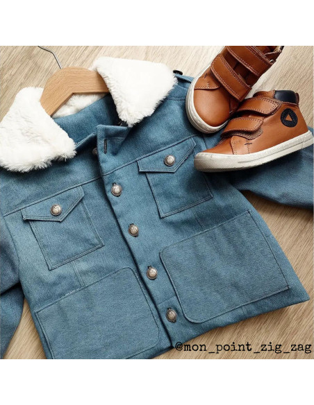 Patron de parka, manteau et veste mixte Sam Kids - Ikatee