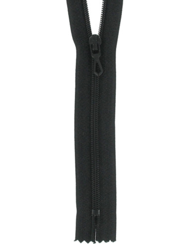 Nylon-Reißverschluss - Schwarz