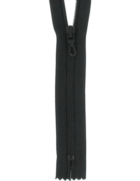 Nylon-Reißverschluss - Schwarz