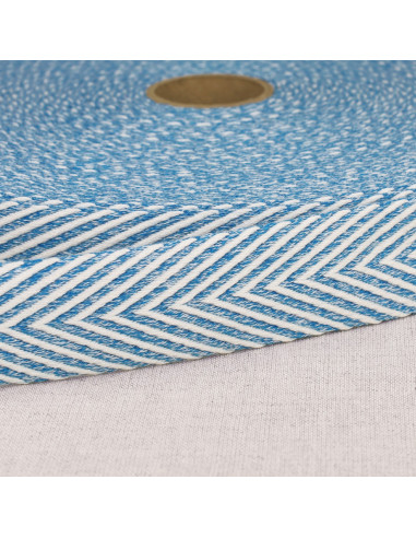 Chevron-gemusterter Gurt - Blau