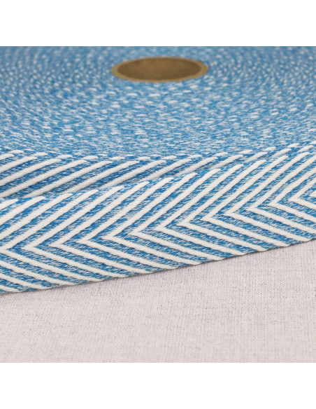 Chevron-gemusterter Gurt - Blau