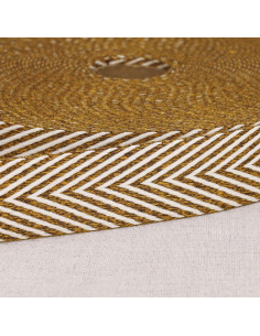 Chevron gemusterter Gurt - Ocker