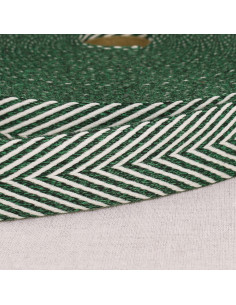 Chevron-gemusterter Gurt - Grün