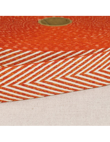 Chevron gemusterter Gurt - Orange