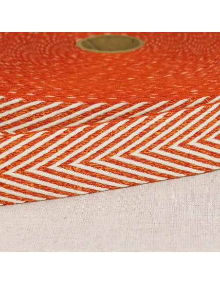 Chevron gemusterter Gurt - Orange