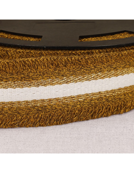 Lurex-Fransenband - Ocker