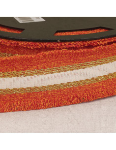Lurex-Fransenband - Orange