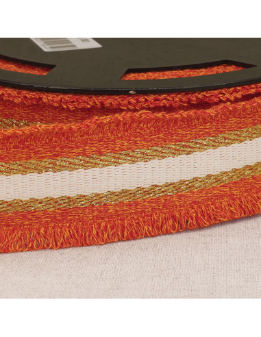 Lurex-Fransenband - Orange