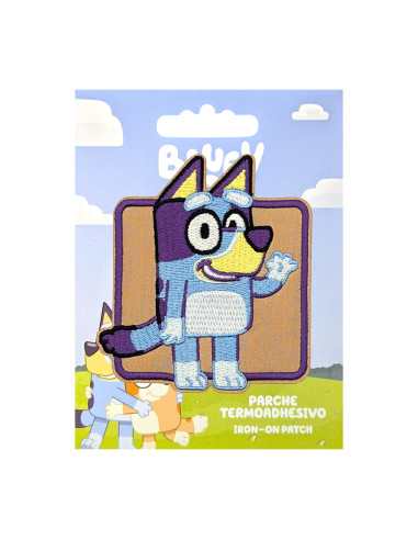 Gestickter Aufnäher Bluey - Hallo