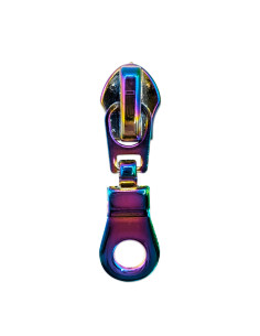 Schieber für Nylon-Reißverschluss 5 mm - Regenbogen
