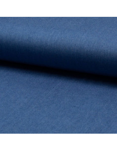 Viskose-Chambray-Stoff - Mittelblau