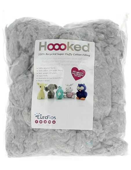 Hoooked Füllfaser 250 g - Wolkengrau