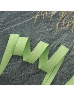 Schrägband aus Poly-Baumwolle - Hellgrün