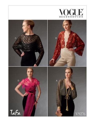 Bolero- und Minicape-Schnittmuster - Vogue 9276