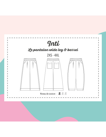 Hosenmuster, Wide Leg oder Barrel Inti - Marmaï Patterns