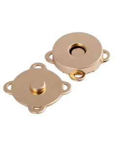Magnetische Druckknöpfe 19 mm zum Annähen - Gold
