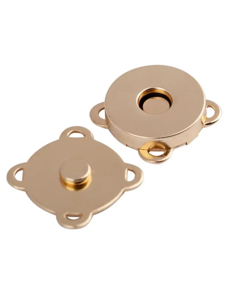 Magnetische Druckknöpfe 19 mm zum Annähen - Gold