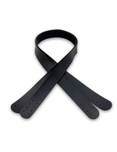 Taschenriemen aus Kunstleder - Schwarz