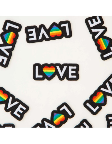 Bügelaufnäher Love Pride
